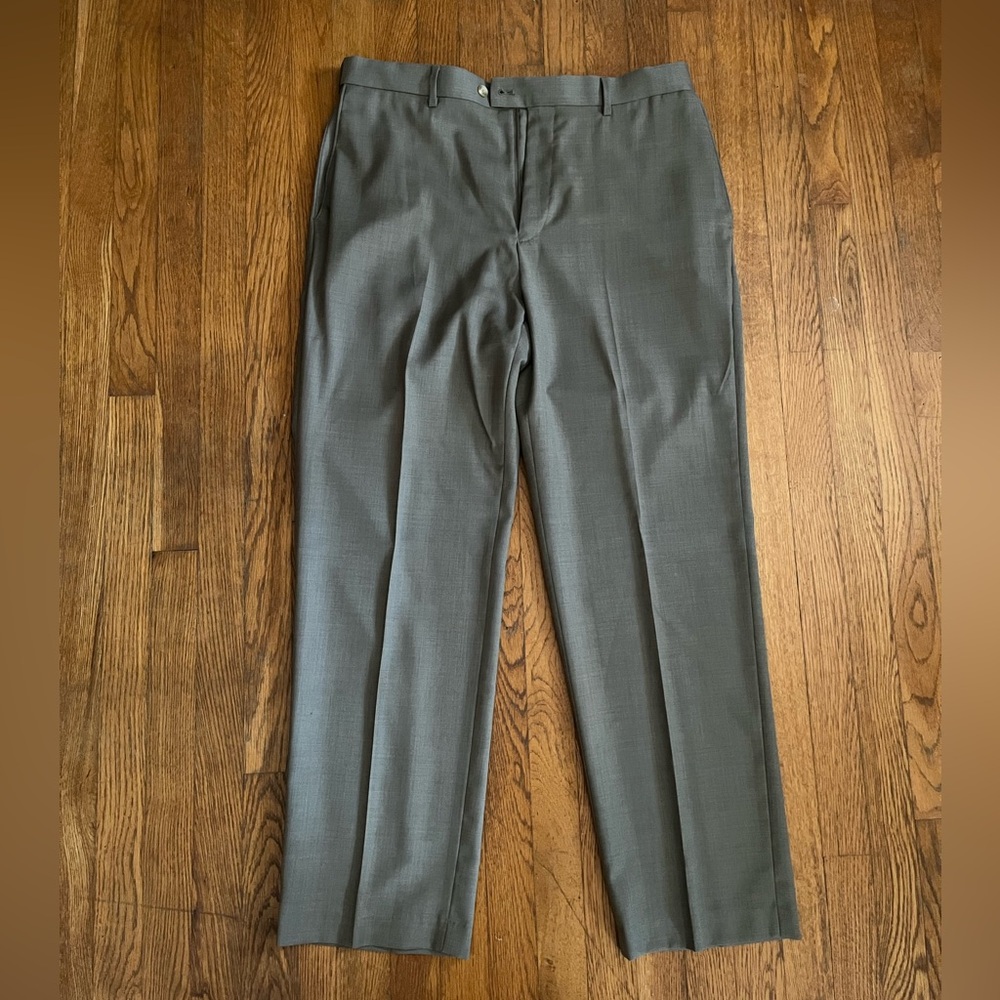 Croft & Barrow Gray Herringbone Pants